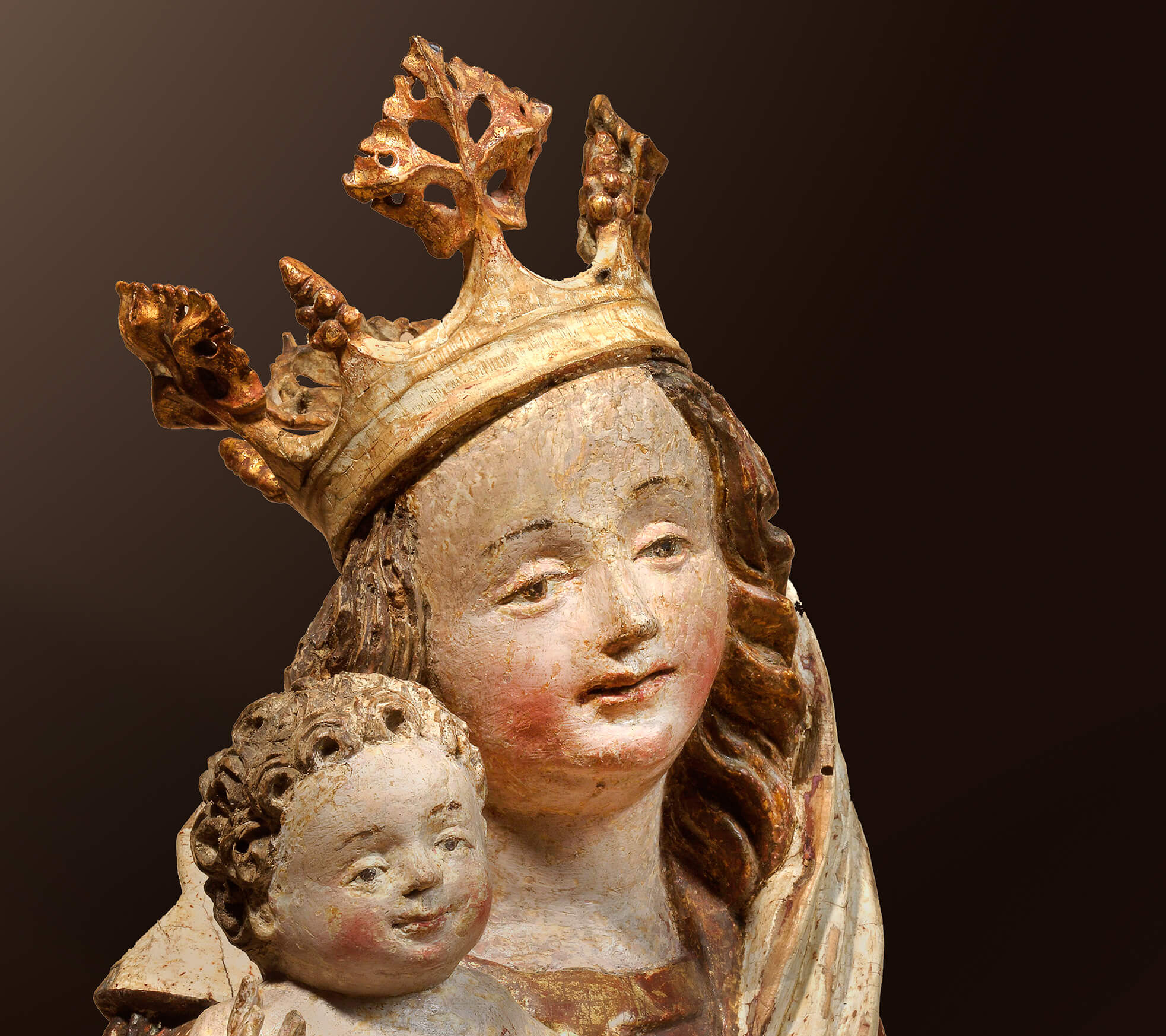 Madonna Bayern um 1510/20, Kopf
