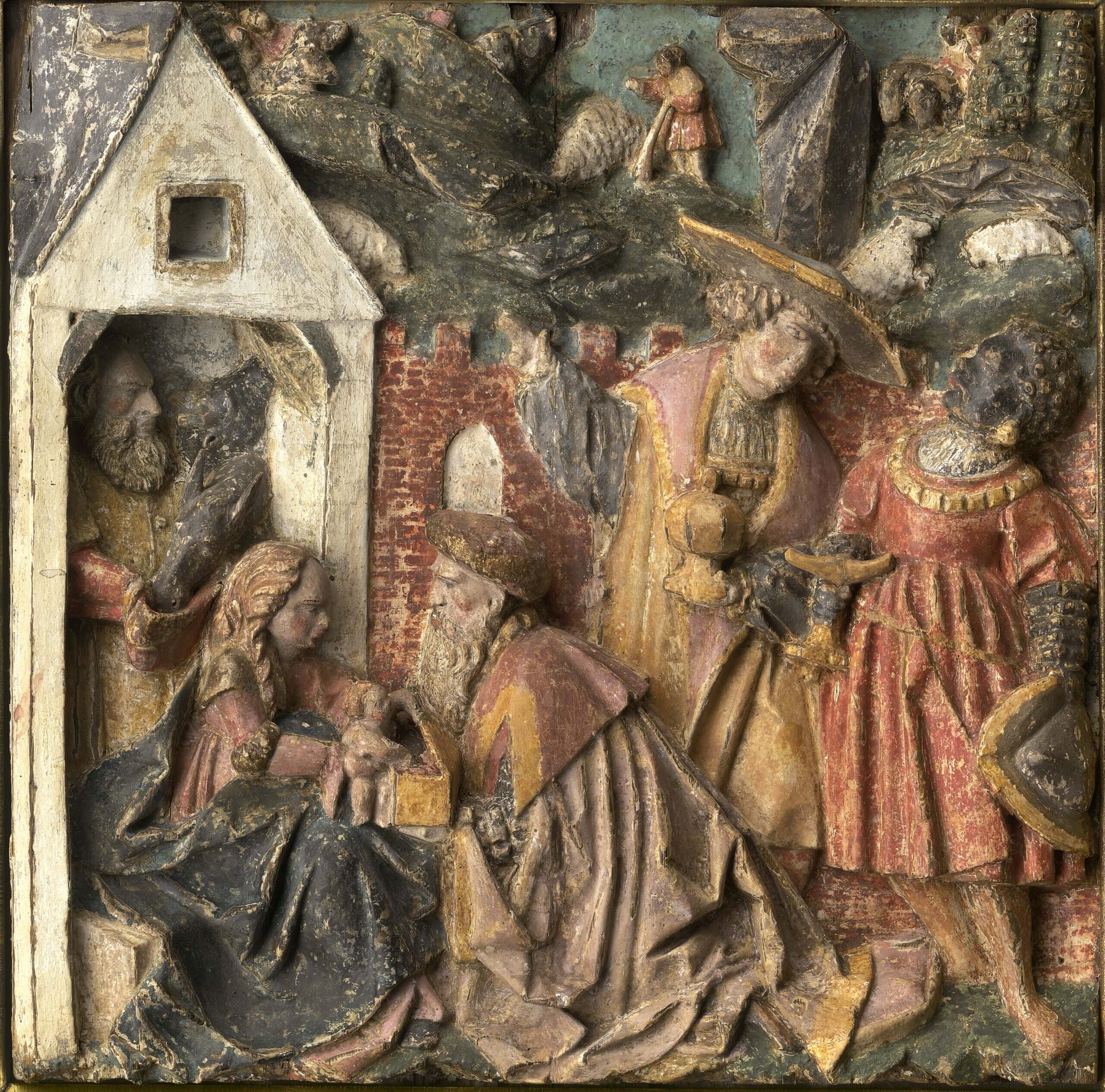 Relief Könige um 1500, Vollbild